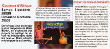 Couleurs d'Afrique : Balakala et Idrissa Diébaté en concert